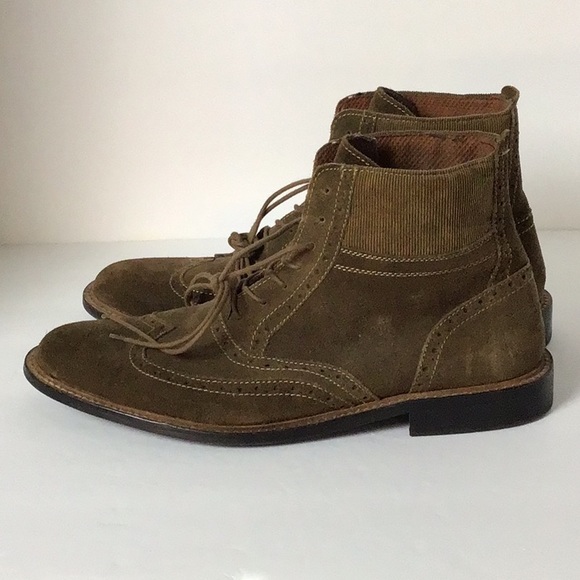 Penguin Brown Wingtip Brogue Suede Men’s Chukka Boots Size 11  Original Penguin - Picture 3 of 5